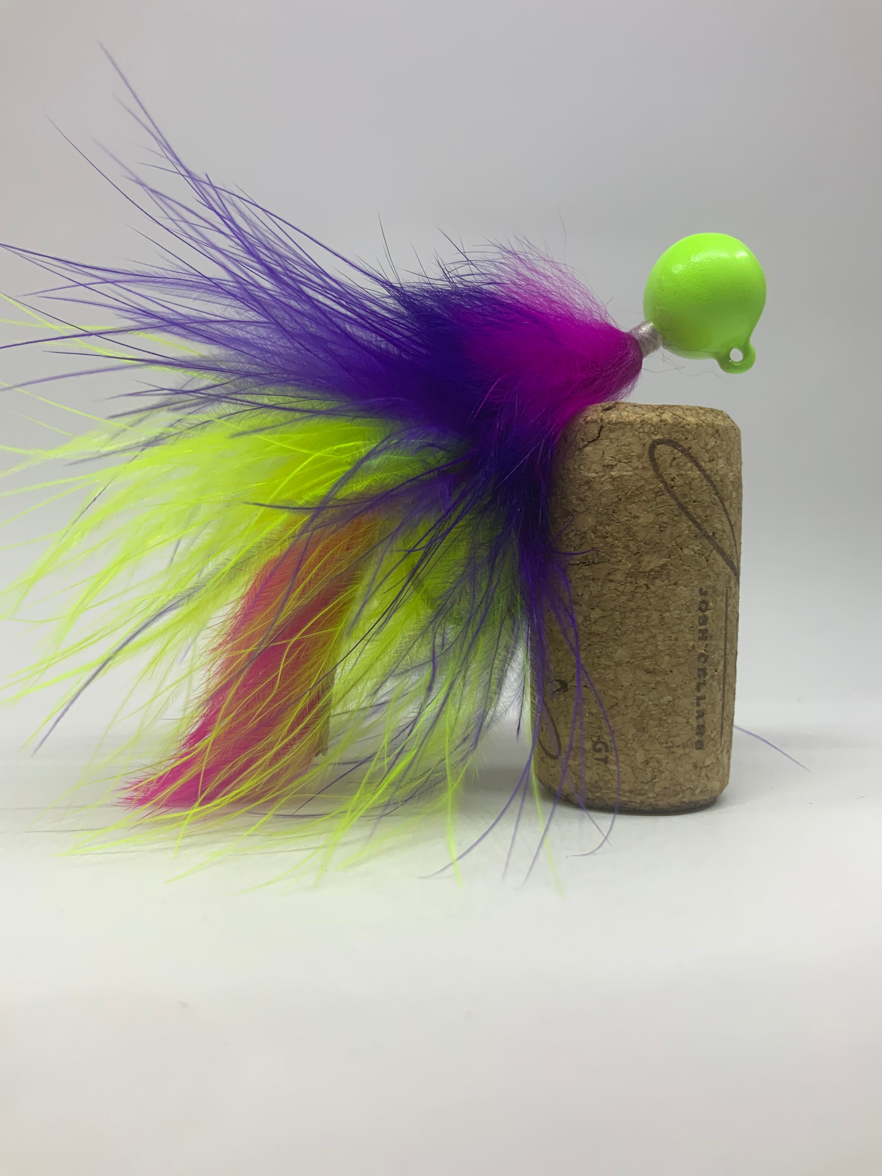 3) 1/2oz Hot Pink Twitching Jigs, $19.50, 4/0 VMC Hook