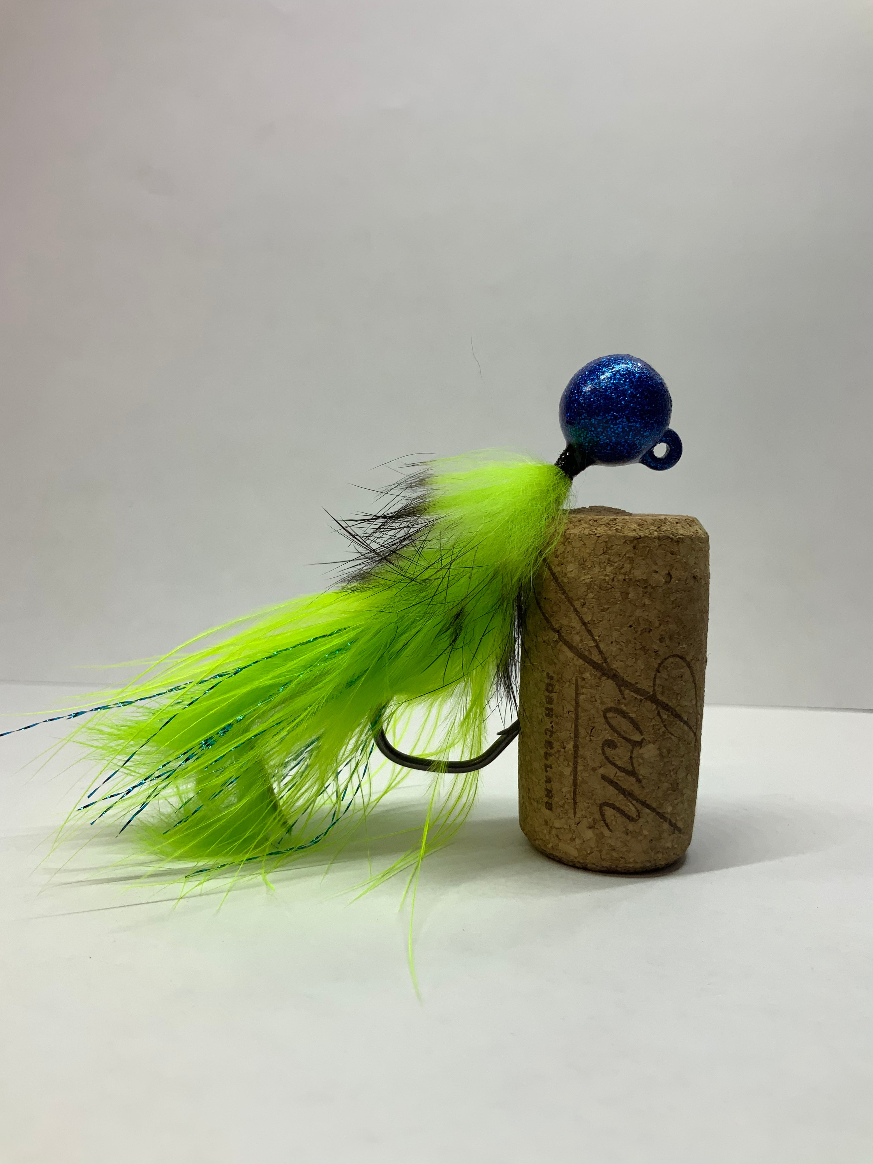 3) 1/2oz Hot Pink Twitching Jigs, $19.50, 4/0 VMC Hook