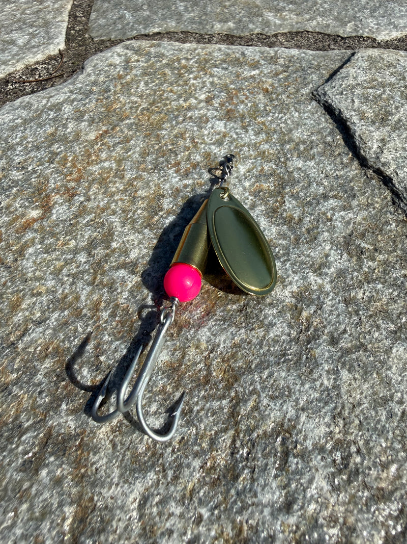 1/2oz Brass Salmon Spinner