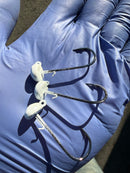 1/8oz Worm Keeper Jig Heads, Pearl White, (3pack)