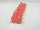 12MM Translucent Pink Pearl, Soft Beads, (16 per pack) ￼