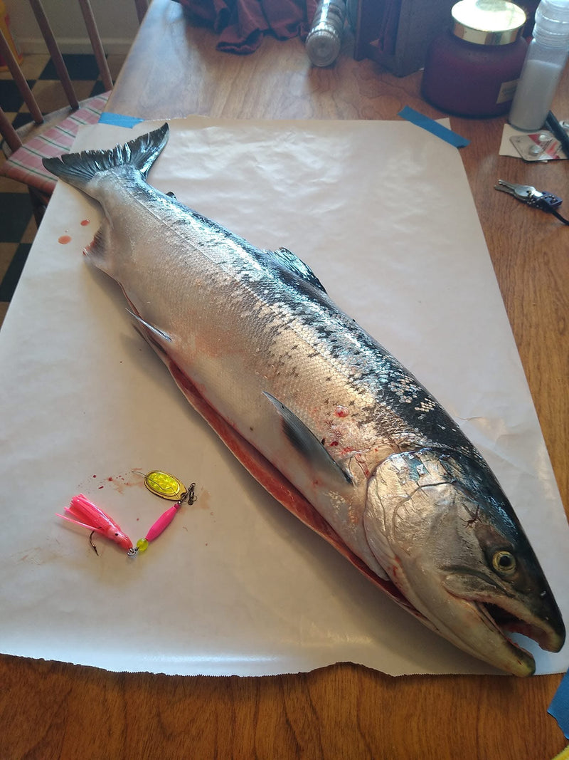 1/2oz Cotton Candy Hoochie, 8.50$, Spin-X Designs Tackle, Fishing Lure