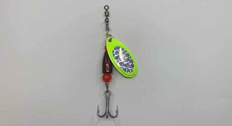 1/4oz, Crimson Victory RRLE, 5.75$, Spin-X Designs Tackle, Steelhead Spinner