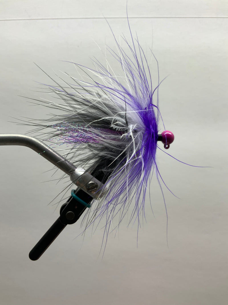 1/8oz, Purple Pete Jig, $5.50, Hair Jig, Spin-X Designs Tackle