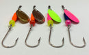 1/4oz, Highlighter Ripper (4 Pack), 23$, Spin-X Designs Tackle, Spinners