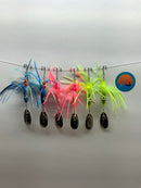 Premium Mixed 1oz Casting/Trolling River Witch Set Of (6), 54$, Spin-X Designs Tackle, Fishing Lure