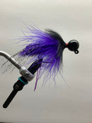 1/4 oz, UV2 Purple Death, Hair Jig, Spin-X Designs Tackle