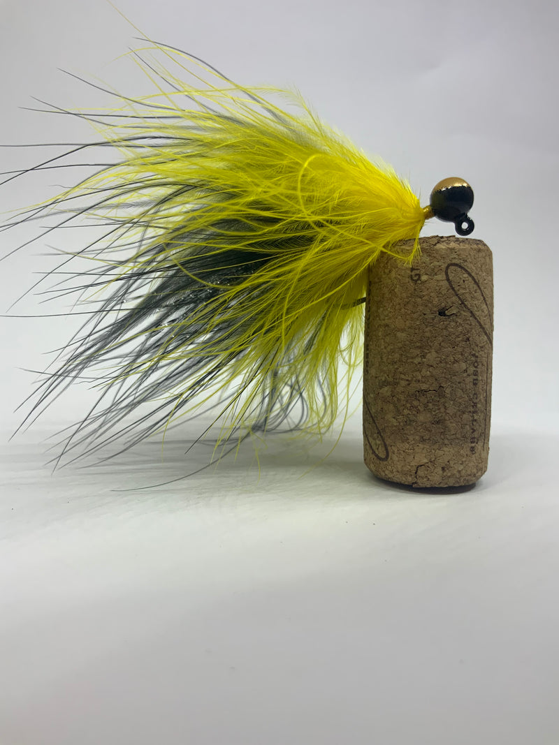 1/8oz, Blonde Bomber Hair Jig, $5.50, Spin-X Designs Tackle