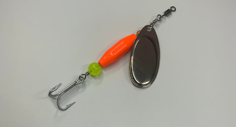 3/4oz, Classic Orange Ripper Edition, $8.75, Salmon Lure, Spin-X Designs Tackle