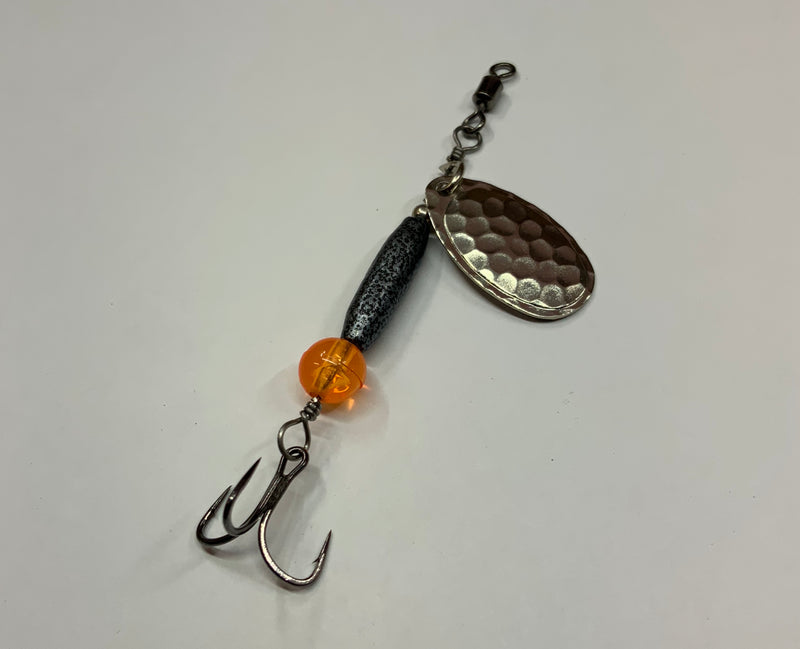 1/8oz, Silver Miner Ripper, $5.50, Spin-X Designs Tackle, Spinner