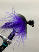 1/4 oz, UV2 Purple Death, Hair Jig, Spin-X Designs Tackle