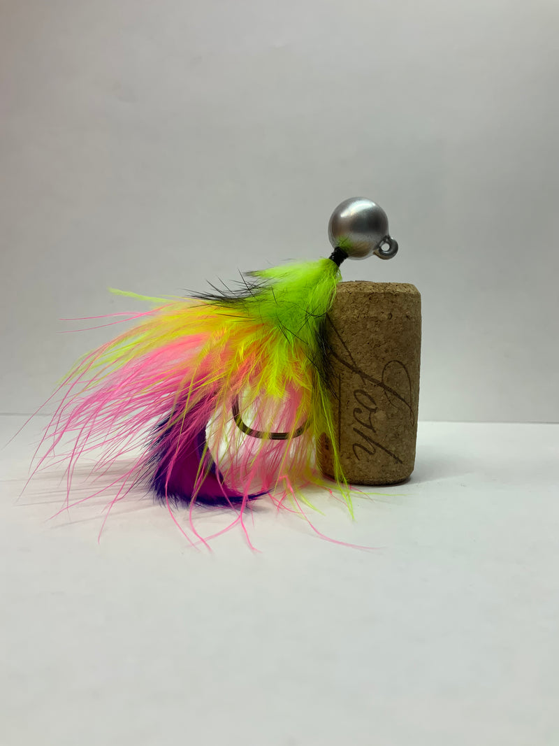 1/2oz, Piñata Party Twitching Jig,Spin-X Designs Tackle, Salmon