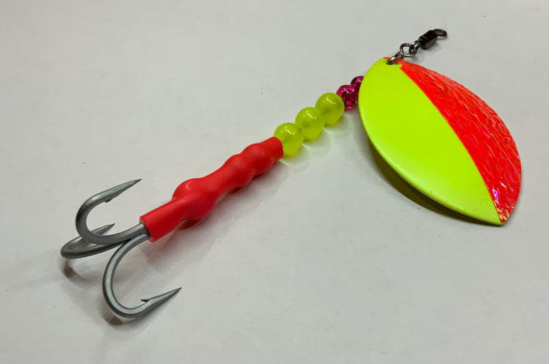 Cotton Candy Salmon Trolling Spinner, 8.75$, Spin-X Designs Tackle