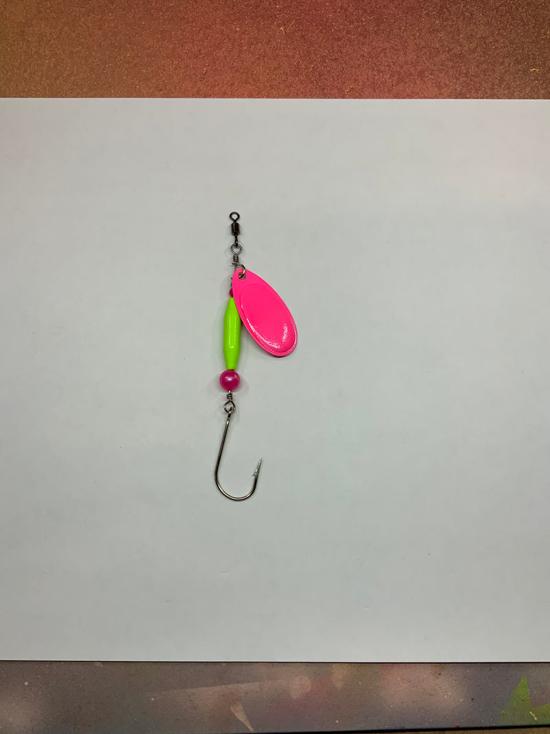 1/4oz, Watermelon Blast Ripper, $5.75, Spin-X Designs Tackle, Spinner