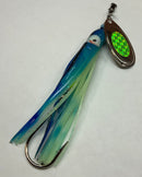 3/4oz Premium Blue Tiger River Witch, $10.00, Salmon Spinner, Spin-X Designs Tackle