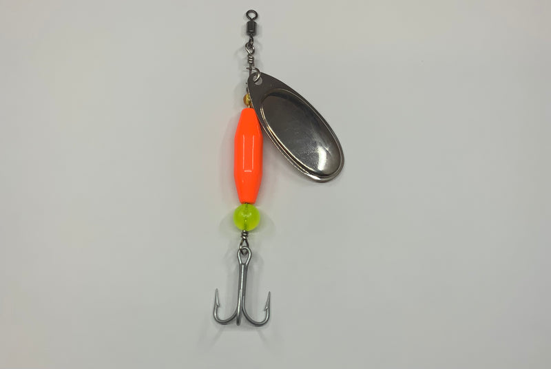 3/4oz, Classic Orange Ripper Edition, $8.75, Salmon Lure, Spin-X Designs Tackle