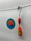 Backburn🔥, 1/4 oz, $5.75, Rugged River Lure Edition, Spin-X Designs Tackle, Fishing Lure