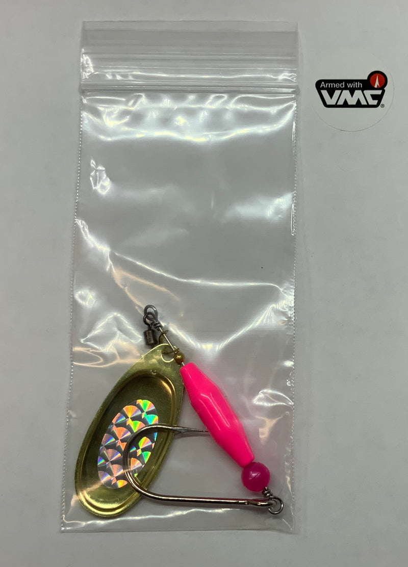 1/2oz, Classic Pink Ripper, 4/0 VMC Siwash Hook