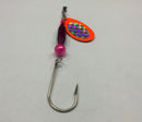 1/4oz, Raspberry Fire Ripper, $6.00, Spin-X Designs Tackle, Spinner