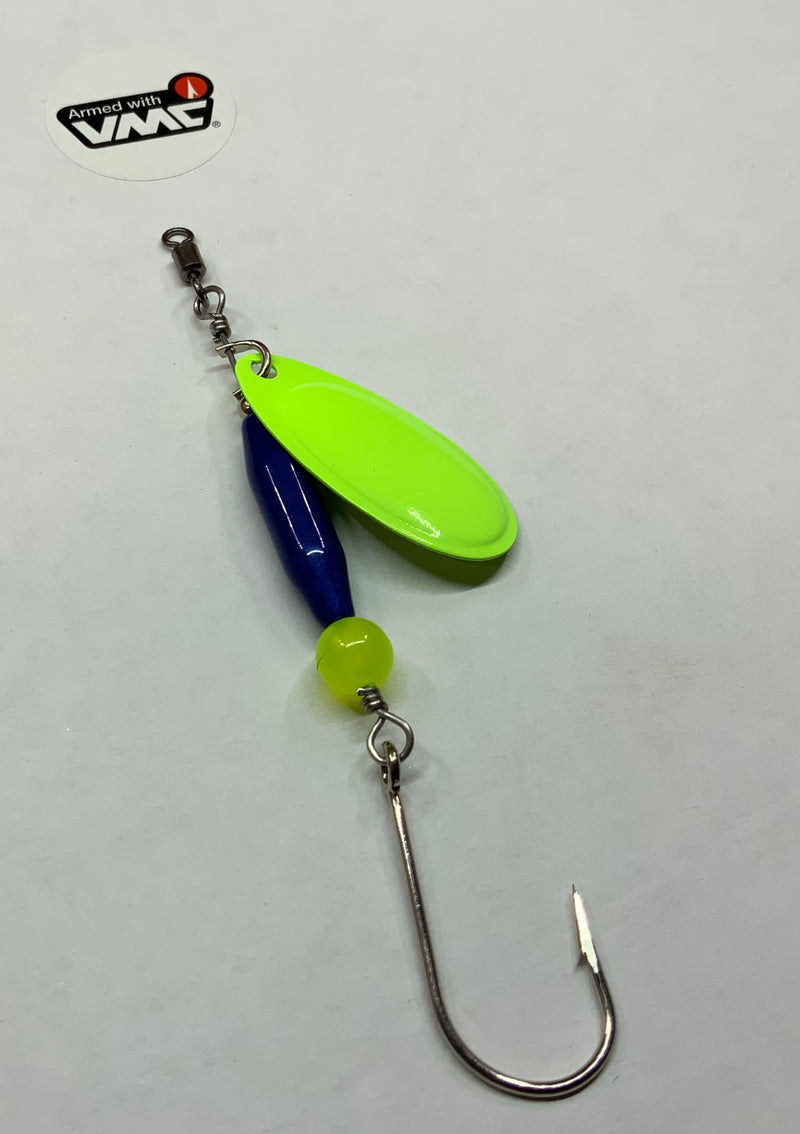 1/4oz, Blue Lagoon, $5.75, Multi-Species Spinner, Spin-X Designs Tackle