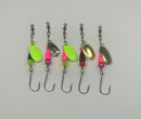 5 Pack, 1/8 oz Mini Rugged River Lure Editions, 25.00$, Spin-X Designs Tackle, Fishing Lure