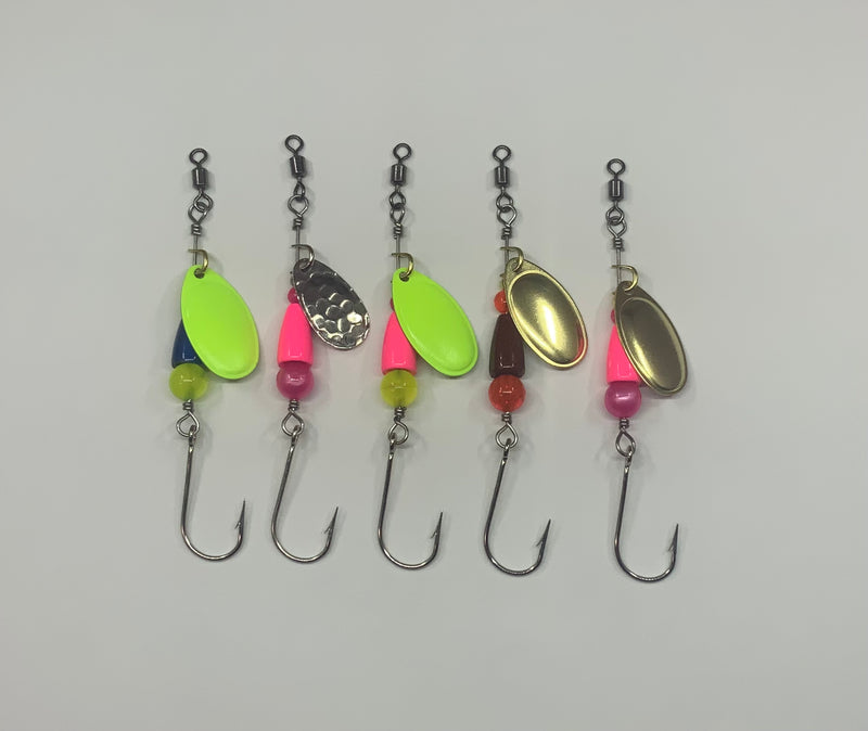 5 Pack, 1/8 oz Mini Rugged River Lure Editions, 25.00$, Spin-X Designs  Tackle, Fishing Lure
