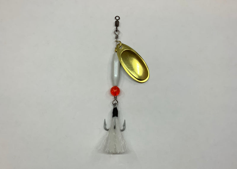 1/4oz, Pearly White Ripper, $6.00, Spin-X Designs Tackle