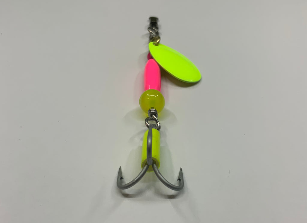 1/8oz Cotton Candy Ripper, 5.00$, Spin-X Designs Tackle, Trout Spinner