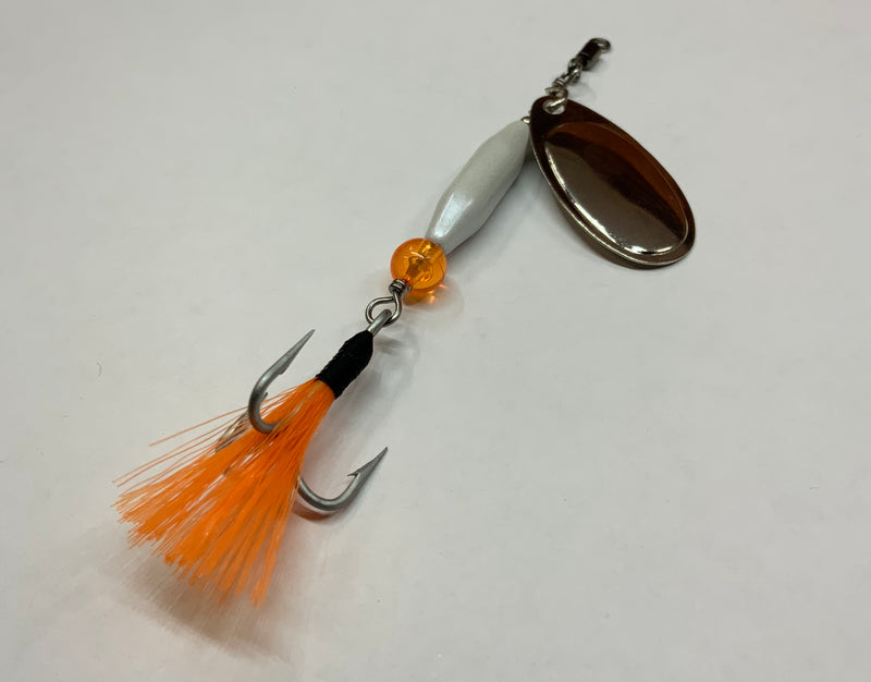 3/8oz, Pearly White Ripper, $6.35, Spin-X Designs Tackle