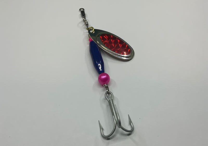 1/4oz, Candy Blue Ripper, 5.75$, Spin-X Designs Tackle, Salmon/Steelhead Spinner