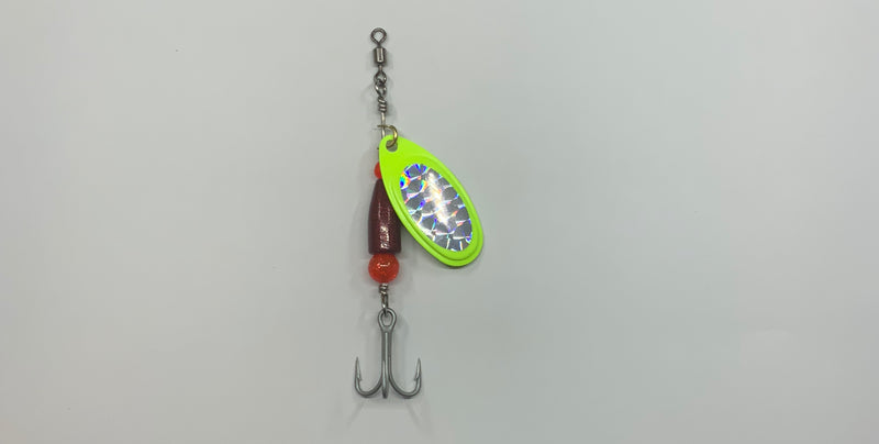 1/4oz, Crimson Victory RRLE, 5.75$, Spin-X Designs Tackle, Steelhead Spinner