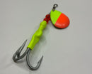 3.5 Crushed Dandelion Trolling Spinner, $7.50, Spin-X Designs Tackle, Salmon Spinner