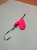 1/4oz, Pinky 🌸, $5.75, Rugged River Lure Edition, Spin-X Designs Tackle, Spinner