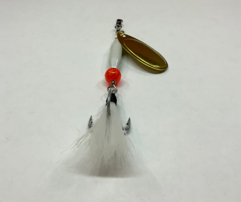 1/4oz, Pearly White Ripper, $6.00, Spin-X Designs Tackle