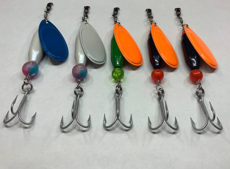 (5) 1.3oz Salmon Rippers, $52.50, Custom Order, Spin-X Designs Tackle