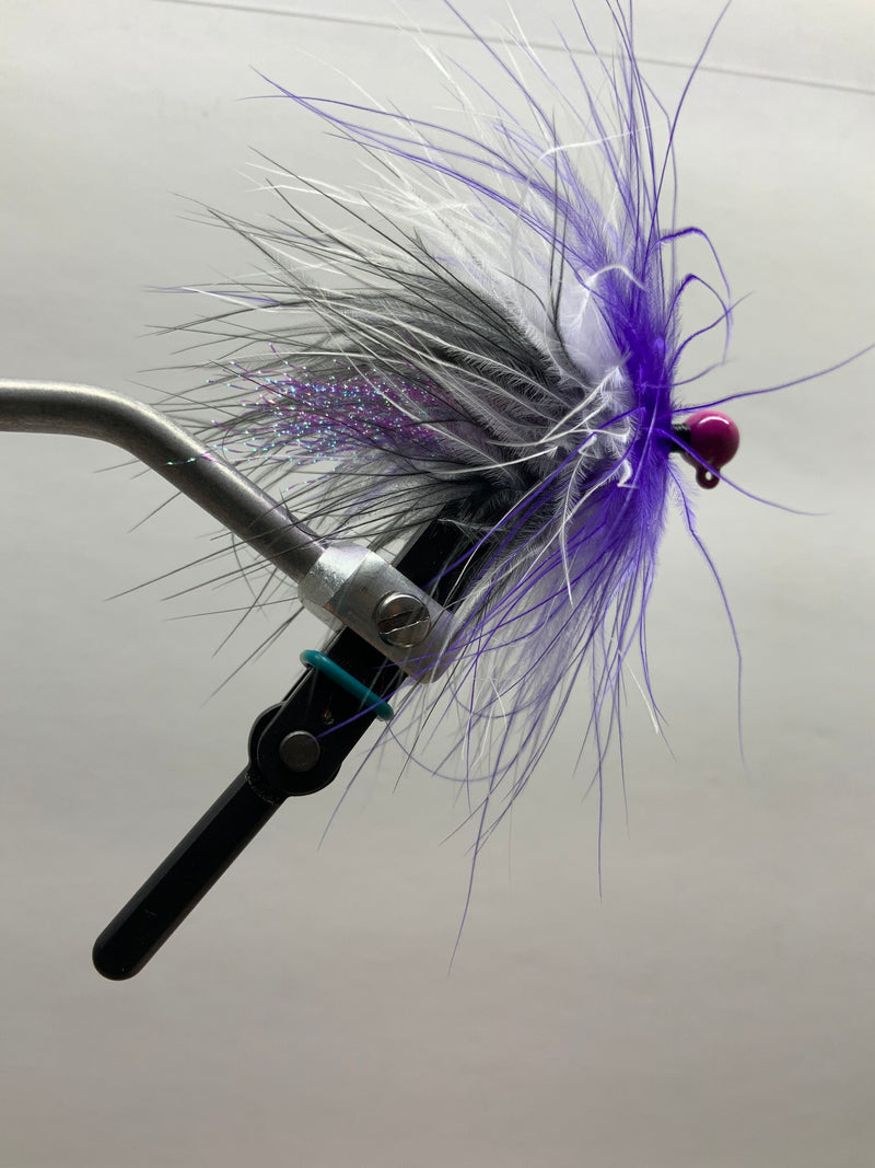 1/8oz, Purple Pete Jig, $5.50, Hair Jig, Spin-X Designs Tackle