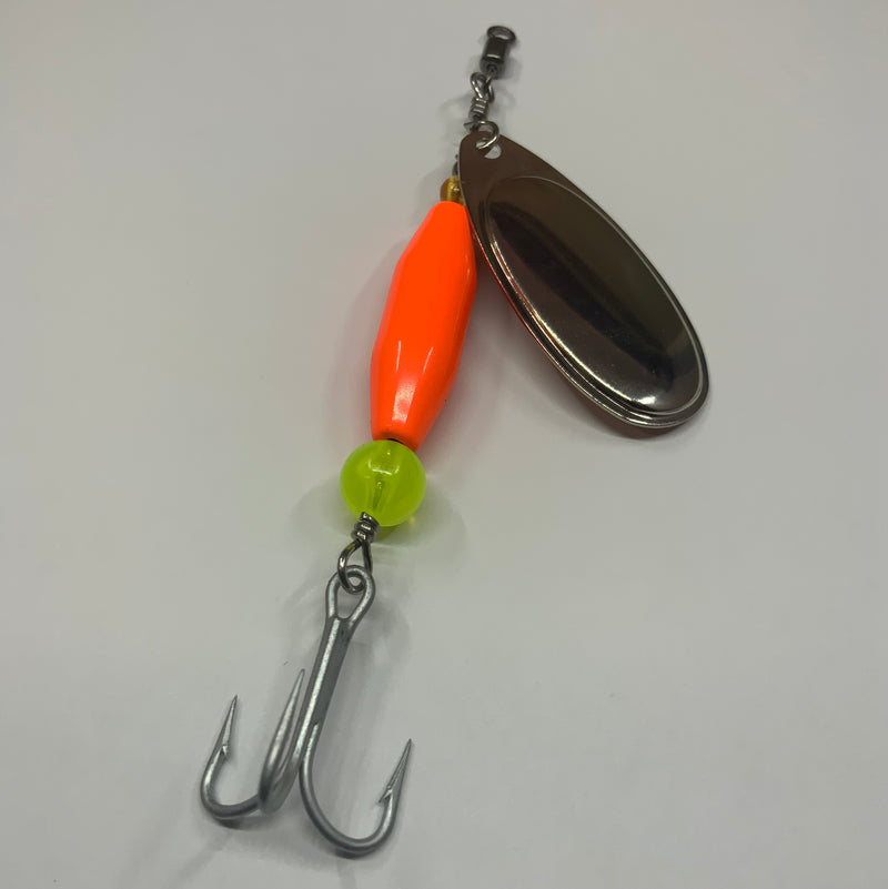 3/4oz, Classic Orange Ripper Edition, $8.75, Salmon Lure, Spin-X Designs Tackle