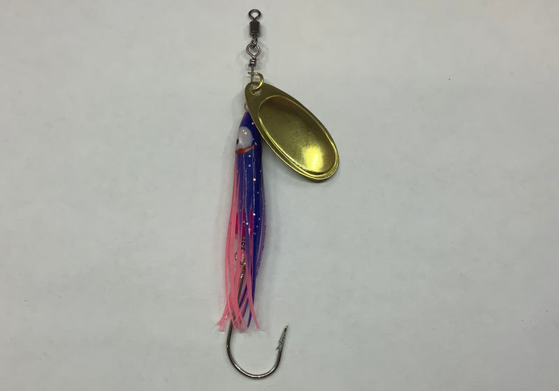 1/4oz Pink/Purple River Witch, $6.00, Spin-X Designs Tackle, Spinner