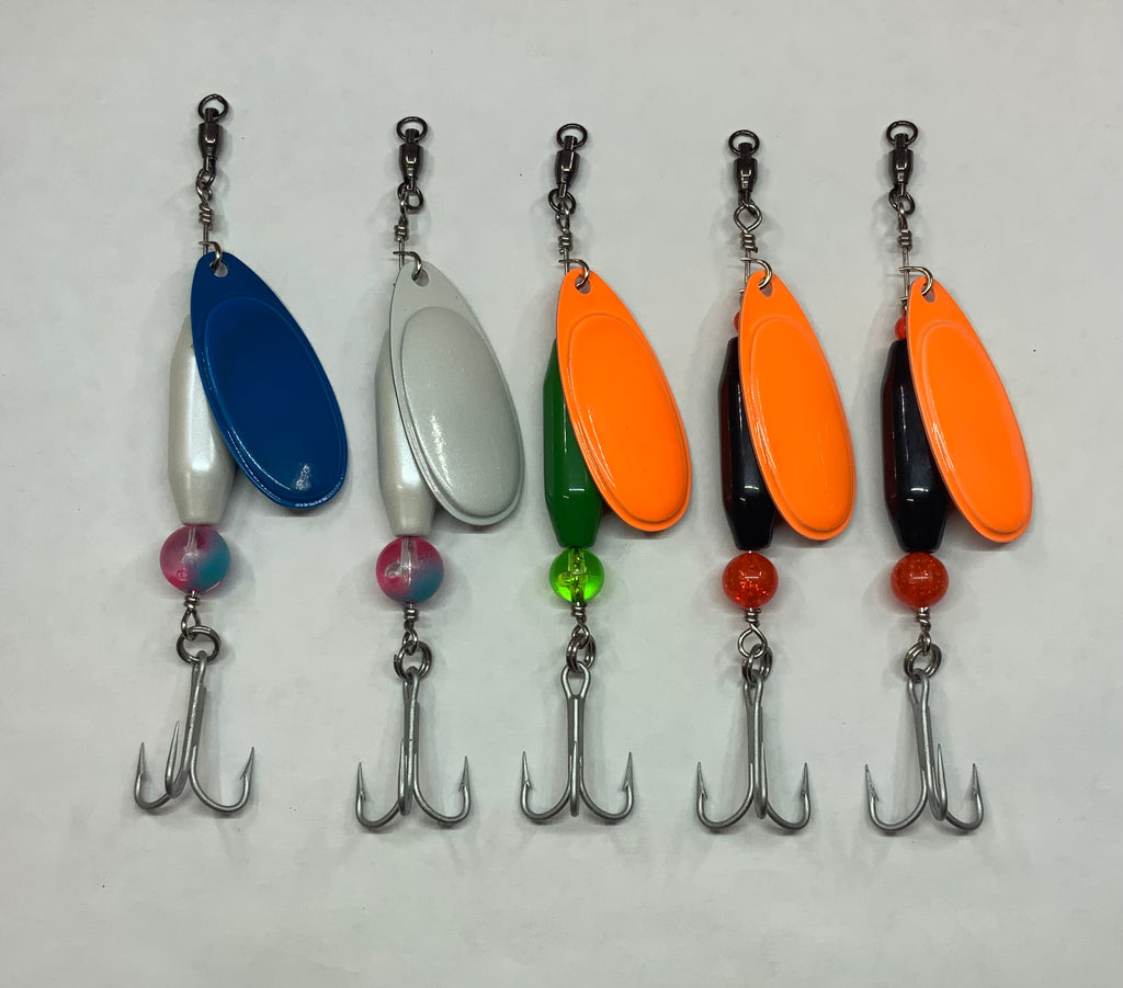 (5) 1.3oz Salmon Rippers, $52.50, Custom Order, Spin-X Designs Tackle
