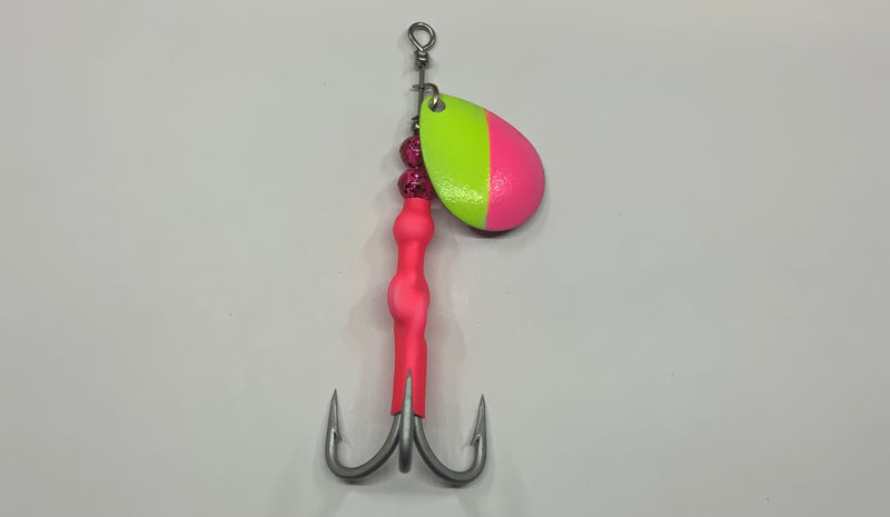 3.5 Cotton Candy Trolling Spinner, $7.50, Spin-X Designs Tackle, Salmon Trolling