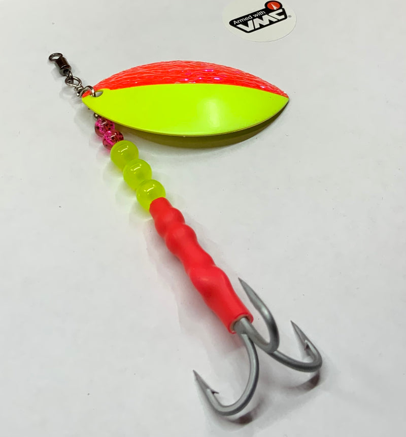 Cotton Candy Salmon Trolling Spinner, 8.75$, Spin-X Designs Tackle