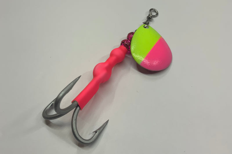 3.5 Cotton Candy Trolling Spinner, $7.50, Spin-X Designs Tackle, Salmon Trolling