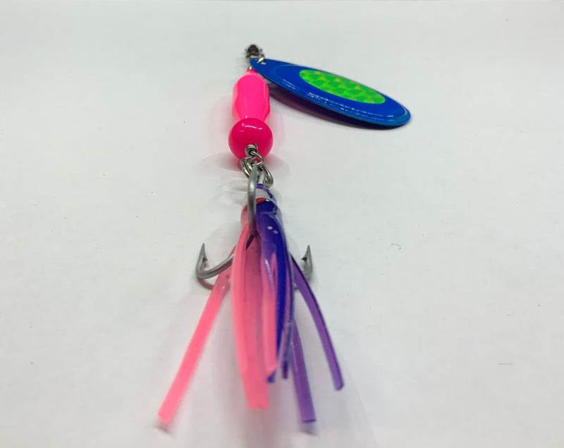 1/2oz, Space Berry Hoochie, 8.50$, Spin-X Designs Tackle, Salmon / Steelhead Spinner