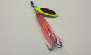 1/4oz Cotton Candy River Witch, $6.25, Casting/Trolling Hoochie, Spin-X Designs Tackle, Fishing Lure