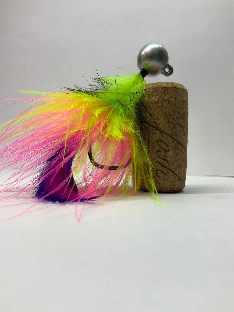 1/2oz, Piñata Party Twitching Jig,Spin-X Designs Tackle, Salmon