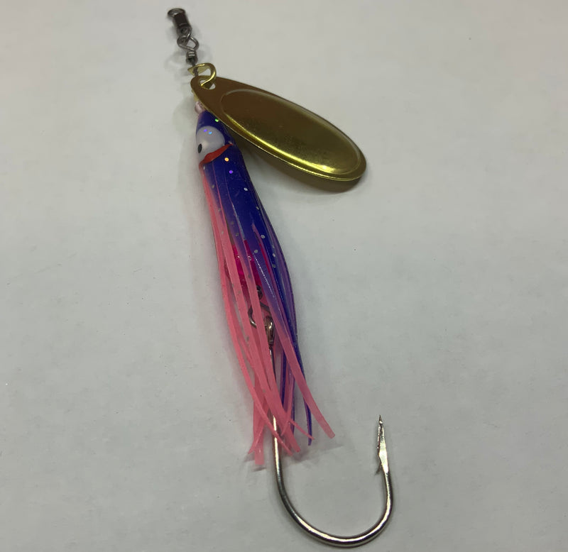 1/4oz Pink/Purple River Witch, $6.00, Spin-X Designs Tackle, Spinner