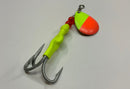 3.5 Crushed Dandelion Trolling Spinner, $7.50, Spin-X Designs Tackle, Salmon Spinner