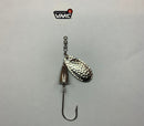 3/8oz Brass Slow Cruise Spinner, 2/0 VMC Siwash Hook, Bell Body