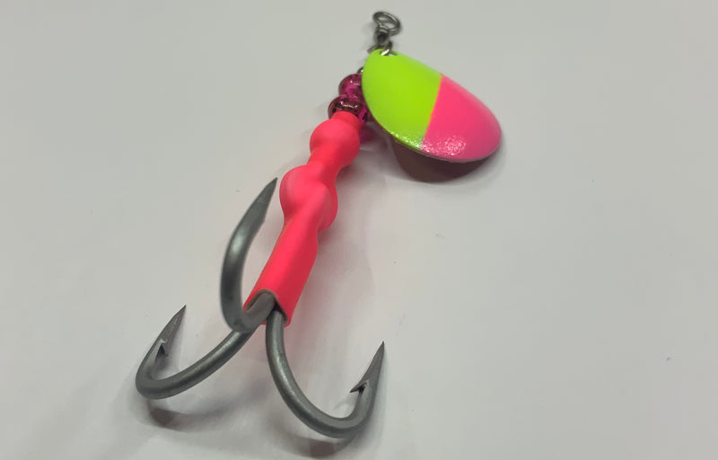 3.5 Cotton Candy Trolling Spinner, $7.50, Spin-X Designs Tackle, Salmon Trolling