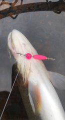 1/8oz, Classic Pink Ripper, $5.00, Spin-X Designs Tackle, Spinner